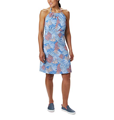 columbia armadale halter dress Women's II Top Dress, Stormy Blue Feathery Leaves Print, X-Small, Blue, X-Small Clothing, Shoes & Accessories Light Blue Petal