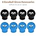 Leimir Glove Locks, 8-Pack Baseball/Softball Glove Lace Locks – Vibrant Colors, No Retie Knots, Spring-Lock Tech, Durable Design. (Mixed Blue-Black)