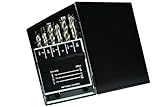 18 pcs #6-32 to 1/2-13 NC #36 to 27/64 HSS Spiral Flute Plug Tap & Drill Set 404-7255 P