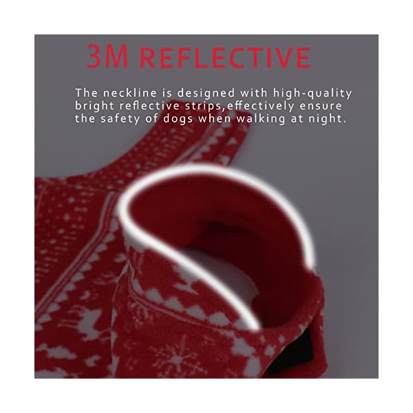 Dumili Reversible Dog Fleece Sweater Vest, Christmas Dog Winter Coat, Pet Cold Weather Jacket for Small Medium Large Dogs(X-Large, Red) Dumili Reversible Dog Fleece Sweater Vest, Christmas Dog Winter Coat, Pet Cold Weather Jacket for Small Medium Large Dogs(X-Large, Red)