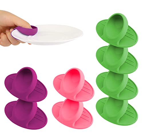 Lot de 8 poignées en silicone universelles avec isolation thermique Cover