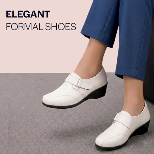 Image of FAUSTO Women's Outdoor Fashion Hook and Loop Platform Heel Wedges