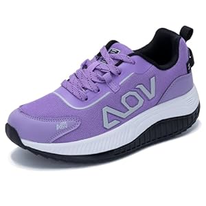 Women’s Arch Support Walking Shoes, Wide Tennis Sneakers for Plantar Fasciitis, Flat Feet, Bunion US 5.5-11