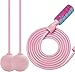 Waga noszenie skoku God Home Outdoor Podwójne użycie Bezprzewodowe linę do pomijania Regulowana prędkość ćwiczeń jiangyu1994 (Color : Pink)