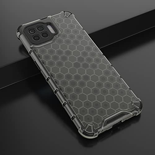 Image of Glasgow | for Oppo F17 Pro Stylish Look Pattern Back Case Cover for Oppo F17 Pro - Black