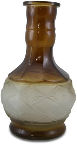 Modern Hooka Glass Base 26'' Modern Brown Hookah Base Shisha Vase