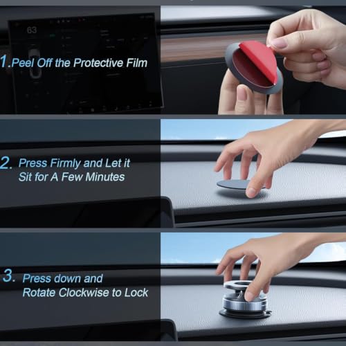 Image of Upgraded Vacuum Magnetic Phone Mount, 360 Adjustable Strong Suction Cup Mobile Holder for Car Dashboard, Windshield, Mirror, Gym & Shower, Universal Compatible with All Smartphones (with Arm)