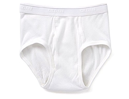 Gildan Men s 100% Cotton White Briefs Underwear Size 38 (10-Pack)