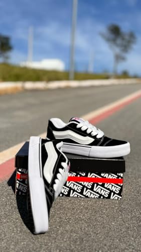 Tênis de Skate Masculino e Feminino KNU Old Skool Unissex (Preto/Branco, BR, Adulto, Numérico, 35 ao