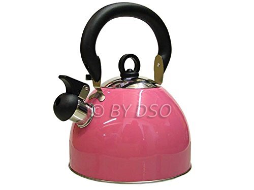 Prima 2.5L Stainless Steel Whistling Kettle in Pink 11121C