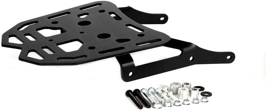 Dirt Bike CNC Behind Rear Luggage Top Cargo Carrier Tail Rack Compatible with Kawasaki KLX300 KLX300XM KLX300SM 2021-2024