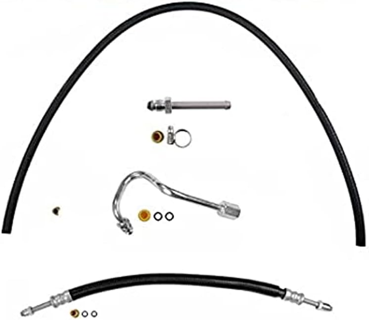 Power Steering Pressure Return Hose Line Replacement Part For 03-06 Silverado 1500 4x2 No Tow Pk