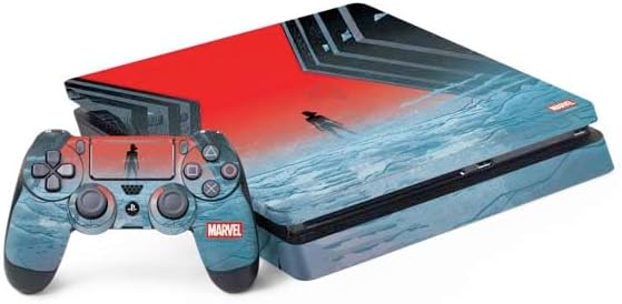 Skinit Decal Gaming Skin Compatible with PS4 Slim Bundle - Officially Licensed Marvel Black Widow Natasha Romanova Design