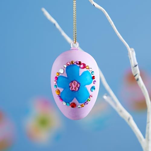 Joyin 25 Pcs Hanging Egg Painting Kit Easter Decoration For Easter Branches And Arrangements Plastic Craft Kit Eggs For Diy Painting - 7