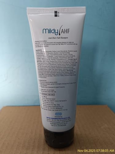 Image of Mildy AHF Anti Hair Fall Shampoo For Hair Growth 100 ml Pack of 1