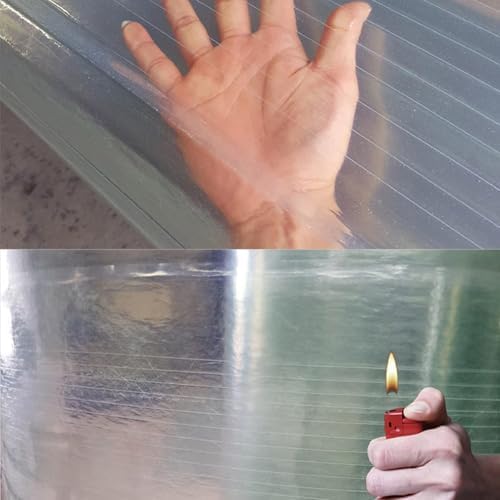 Polycarbonate Roofing Sheet - Durable Rain-Proof Plastic Panels for Garages, Canopies, Greenhouses, Walkways - Clear Roof Covering for Ultimate Weather Protection
