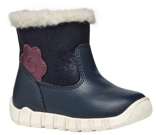 Bottine Bébé Fille Geox B Iupidoo en Cuir Souple Rose