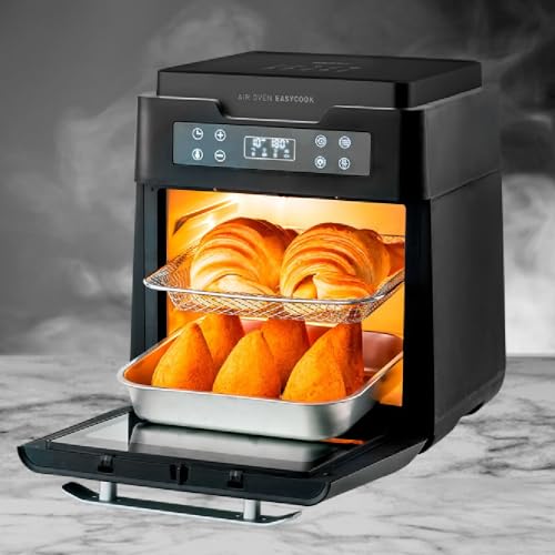 Fritadeira Air Oven Easycook Mallory 1500W Com12 Litros, Painel de LED, Visor de Vidro e Luz Interna