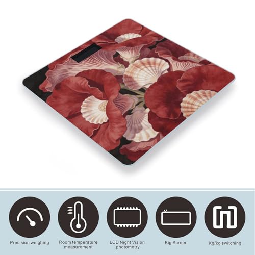 Báscula digital para baño con pantalla LCD grande y 180 kg miniatura 3