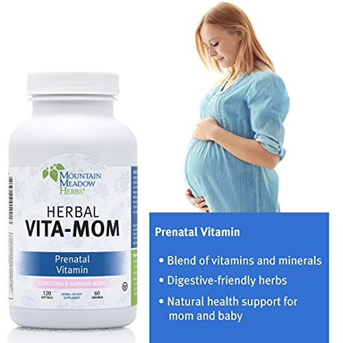 Mountain Meadow Herbs Herbal Vita-Mom - Prenatal Vitamins In Soft Gel Capsules (120 Ct.) #TOP3
