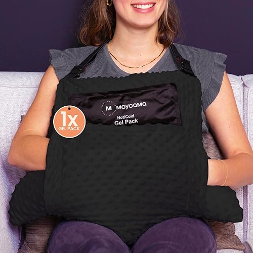 MOYOAMA Star Hysterectomy Pillow with Coldpacks - Black SD