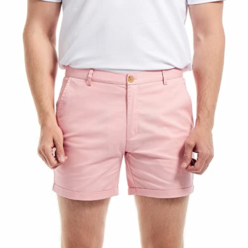 Short chino homme stretch fini les vêtements serrés pour le travail