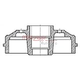 Br.Tr.Höhe ges. [mm]: 76 Metzger BT 1112 Bremstrommel