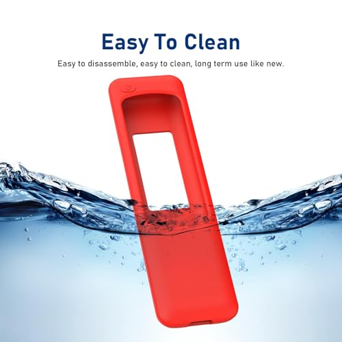 Image of ADDGRIP Silicone TV Remote Cover Compatible with Samsung Smart TV Remote 2023 BN59-01432G BN59-01432A (Samsung Smart TV 2023 Model Solar Remote Cover - Style 8, Red - Style 8)