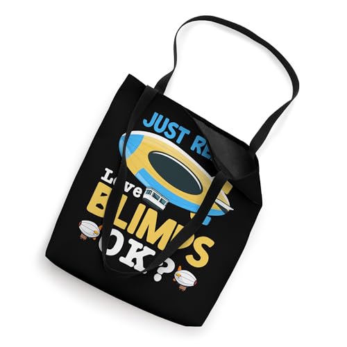 Bolso tipo tote para entusiastas de la aviación: 'I Just Really Love Blimps' miniatura 2