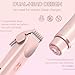 Bikini Trimmer for Women, 2 in 1 Electric Razors for Women - Double Head, Rechargeable, IPX7 Waterproof, Pain-Free Hair Removal for Facial, Body & Sensitive Areas with Ceramic Blades, Cordless
