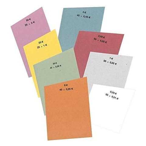INKiESS Handrollpapier/Münzrollenpapier 1 Satz je 50 Blatt (2 Euro bis 1 Cent) Cover