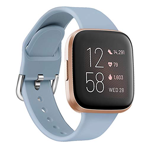 Yango Correa para Fitbit Versa 2/Versa Lite/Versa, Silicona Suave Pulsera con Hebilla de Metal, Respueto de Pulsera para Fitbit Versa 2/Versa Lite/Versa