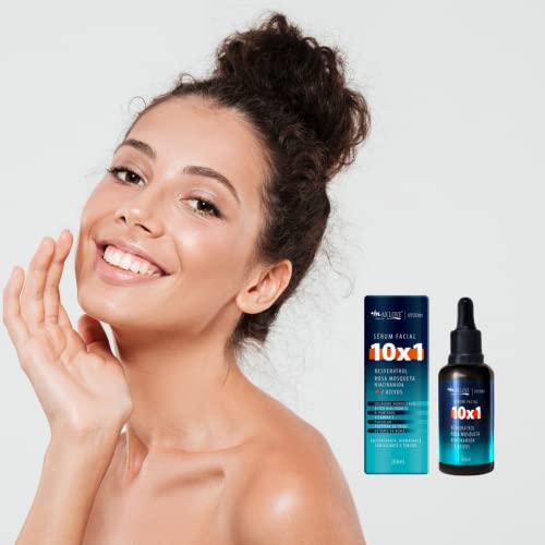Serum Max Love 10x1 Resveratrol Rosa Mosqueta Niacinamida 7 Ativos - Antioxidante Hidratante Tonific