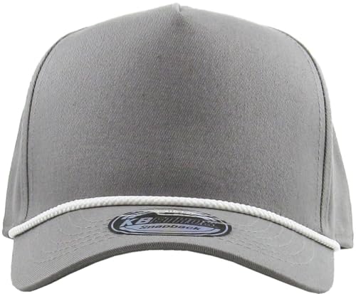 Image of KBETHOS Pro Style 5 Panel Rope Baseball Cap with Adjustable Snapback