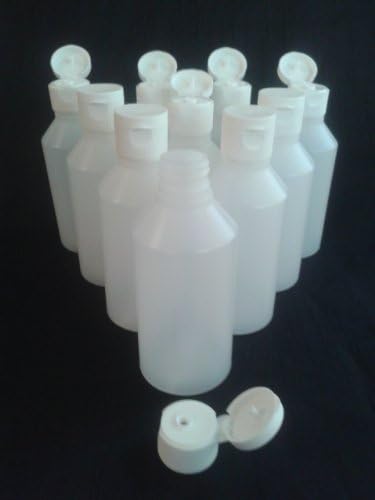 25 x 100 ml empty plastic bottles + flip top lid Ideal craft / cosmetics / travel
