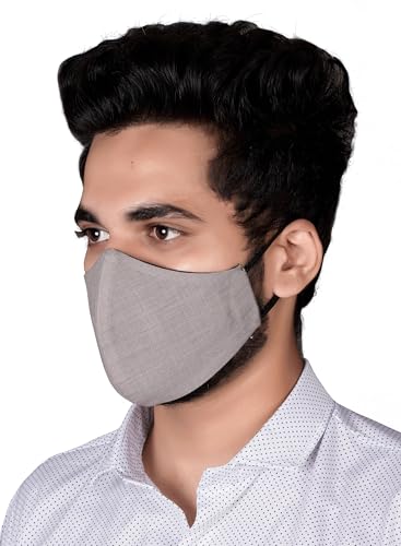 Image of Bildos Anti-Pollution Cotton Cloth Masks (Multicolour) - Pack of 12 | Breathable Cotton Fabric