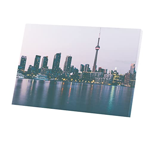 Tableau de Toronto et Tour CN : toile imprimée paysage urbain 45x30 cm