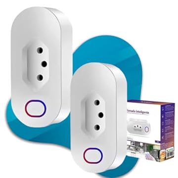 Kit 2 Tomadas Inteligente Smart Automação Wifi Google Home Alexa 20A