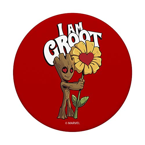 Marvel I Am Groot Daisy Flower Valentine's Popsockets Popgrip: Swappable Grip For Phones & Tablets #TOP2