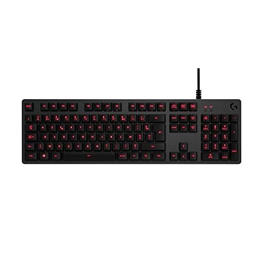 Logitech G413 Clavier gaming mécanique Romer-G avec port USB (Carbon) - Azerty Layout
