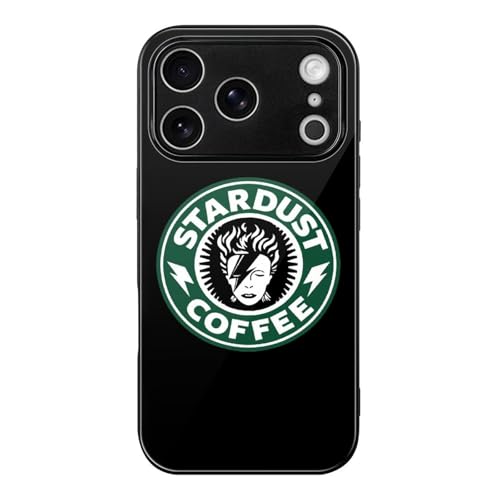 【iPhone17Pro用ケース】David Bowie デビッド デヴィッド ボウイ コーヒー 強化ガラス TPUバンパー 携帯ケース あいふぉん17Proケース 超軽量 黄変防止 傷つけ防止 人気 プリント Case