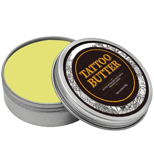 Tattoo Aftercare Balm, Tattoo Aftercare Balm - Moisturizer & Brightener for Old & New Tattoos, Color Enhancing Cream without Petroleum