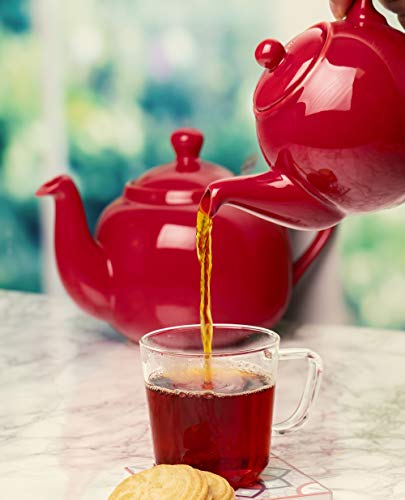 London Pottery Globe Large Teapot With Strainer, 8 Cup (1.8 Litre), Red #TOP3