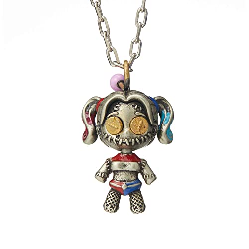 Voodoo Doll Joker Female and Male Couple Personality Retro Popular Fashion Mans Women Necklace Pendant Hanging Pendant (Voodoo Doll Woman)