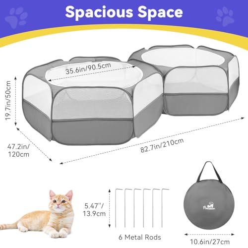 Image of Pawaboo Small Animals Playpen, Large Chick Brooder with Zipper Splicing