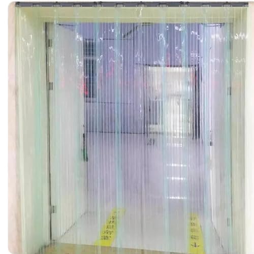Clear Plastic Strip Door Curtain Stripe PVC Refrigeration Strip Curtain Door Strip 2.1mm Thick for Coldroom Warehouse Catering (Color : 2.1mm, Size : 1.8x2.9m)