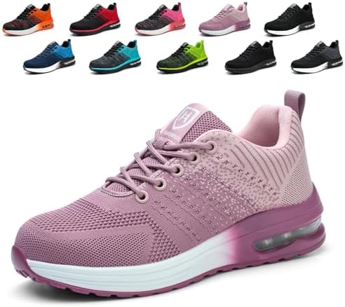 Werkschoenen Heren Veiligheidsschoenen Dames met Stalen Neus Ademende Lichtgewicht Beschermende Schoenen, Oranje, 37EU Werkschoenen Heren Veiligheidsschoenen Dames met Stalen Neus Ademende Lichtgewicht Beschermende Schoenen, Oranje, 37EU