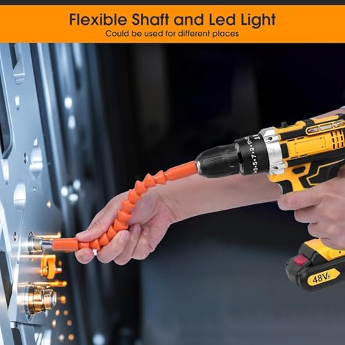 Image of 21V Cordless Drill Machine with Double Lithium Battery | 29 Pcs Power Tool Kit with Drill Bits & Accessories | Rechargeable Electric Drill Driver for Home DIY Repair & Maintenance