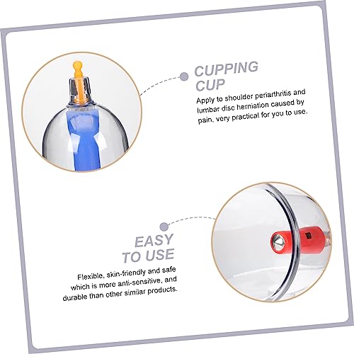 Tazas de ventosa Healeved para cupping en casa, kit de terapia china para belleza y bienestar, bordes suaves y diseño duradero para auto-masaje en el hogar miniatura 7