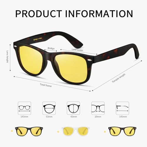 MASDUN Retro Polarized Sunglasses for Men and Women Classic Sun Glasses With UV Protection MD2140 (3 Pack)4